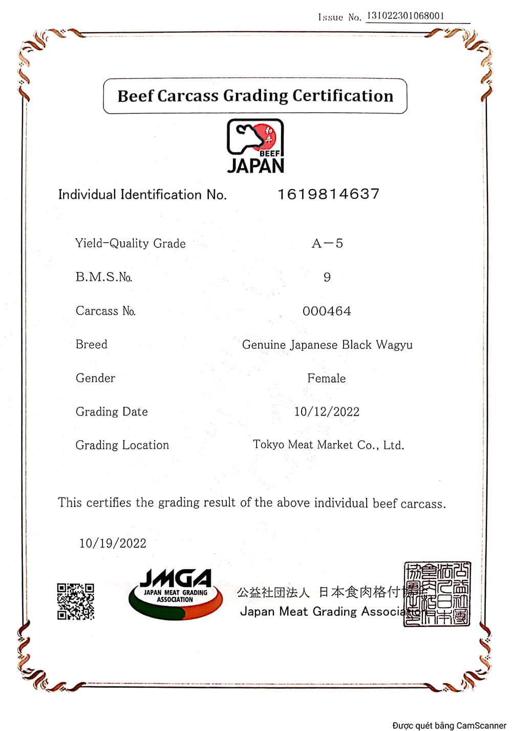 Giấy chứng nhận Olamfoods