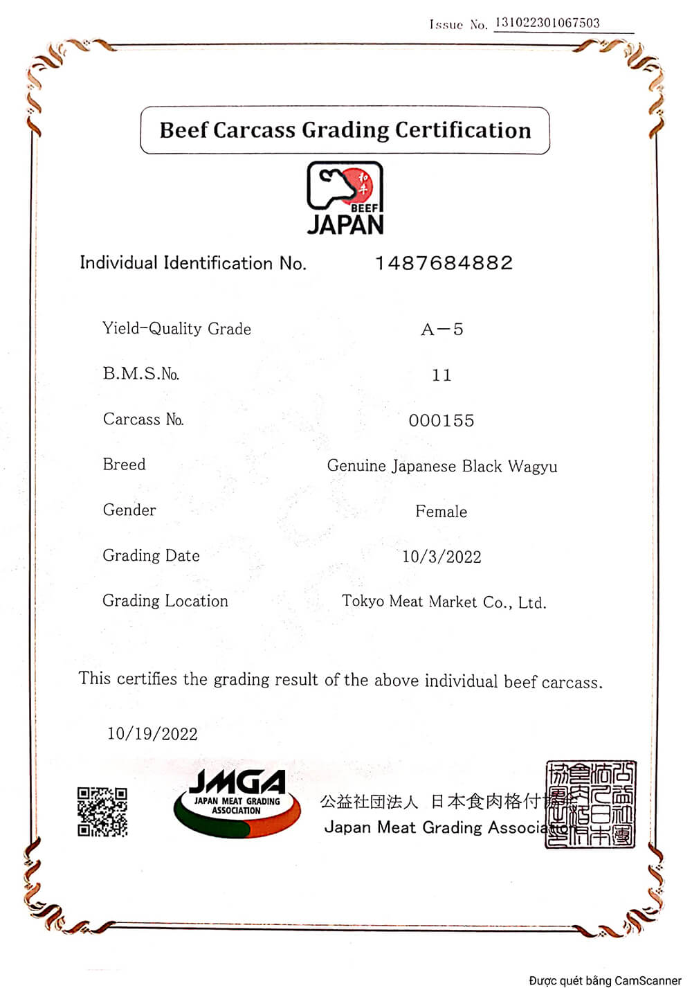 Giấy chứng nhận Olamfoods