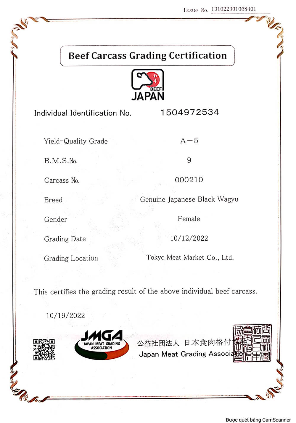 Giấy chứng nhận Olamfoods