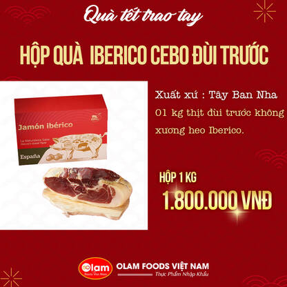 HỘP QUÀ IBERICO CEBO ĐÙI TRƯỚC