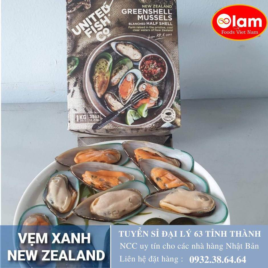 Vẹm Xanh NZ Nửa Mảnh / NZ FZ GREEN MUSSEL  Pena canaliculus