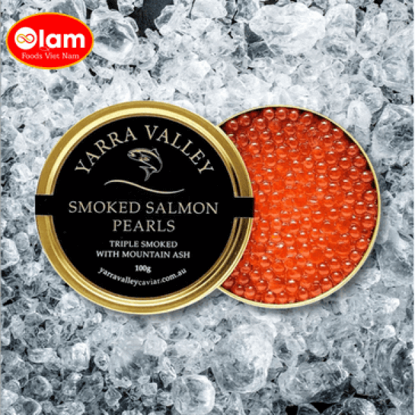Trứng cá hồi xông khói Pearls / FROZEN YARRA VALLEY BLOODY SHIRAZ GIN CAVIAR